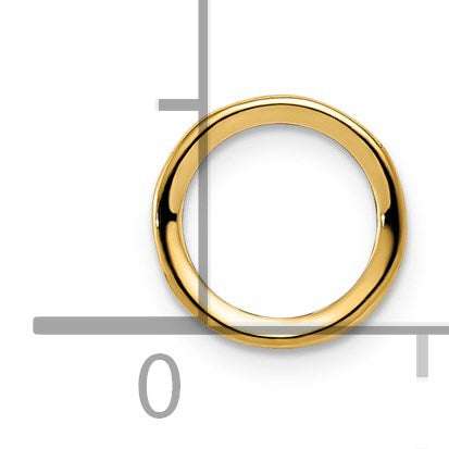14k 6mm Round Stone Bezel Pendant Mounting