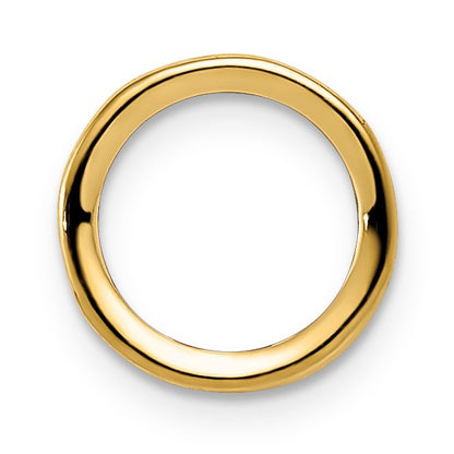 14k 6mm Round Stone Bezel Pendant Mounting