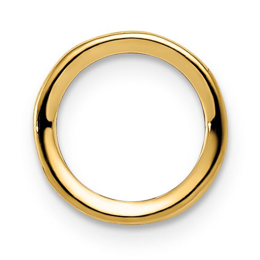 14k 6mm Round Stone Bezel Pendant Mounting