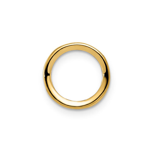 14k 6mm Round Bezel Pendant Mounting