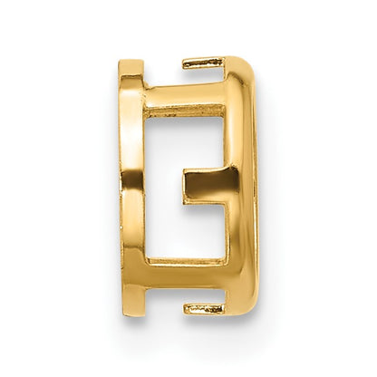 14k 7mm Round Stone Bezel Pendant Mounting