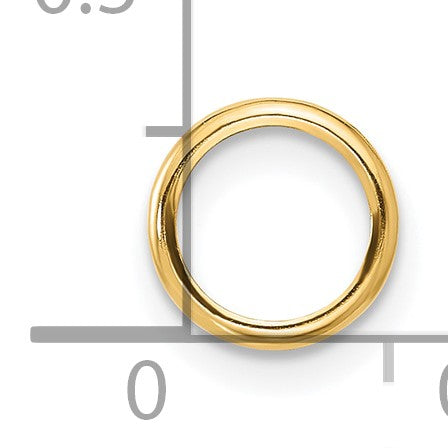 14k 7mm Round Stone Bezel Pendant Mounting