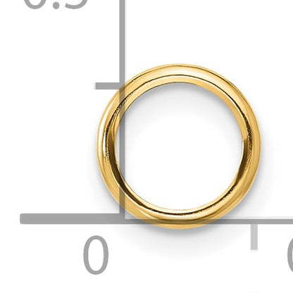 14k 7mm Round Stone Bezel Pendant Mounting