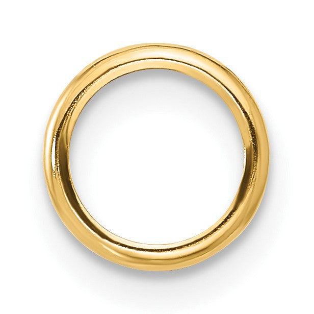 14k 7mm Round Stone Bezel Pendant Mounting