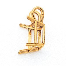 14k 8x6mm Emerald-cut Cubic Zirconia Pendant