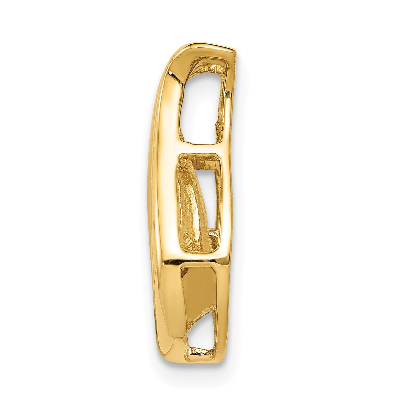14k Complete 3.4mm A Diamond Teardrop-Shape Chain Slide