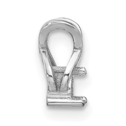 14k White Gold Holds 2.9mm Stone Chain Slide Mounting