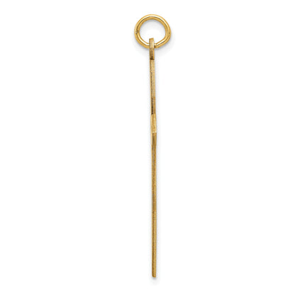 14K Laser Designed Passion Cross Pendant