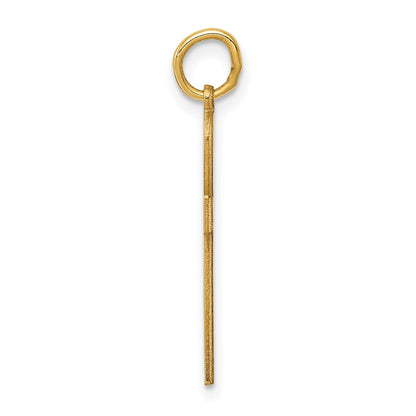 14K Laser Designed Ankh Cross Charm