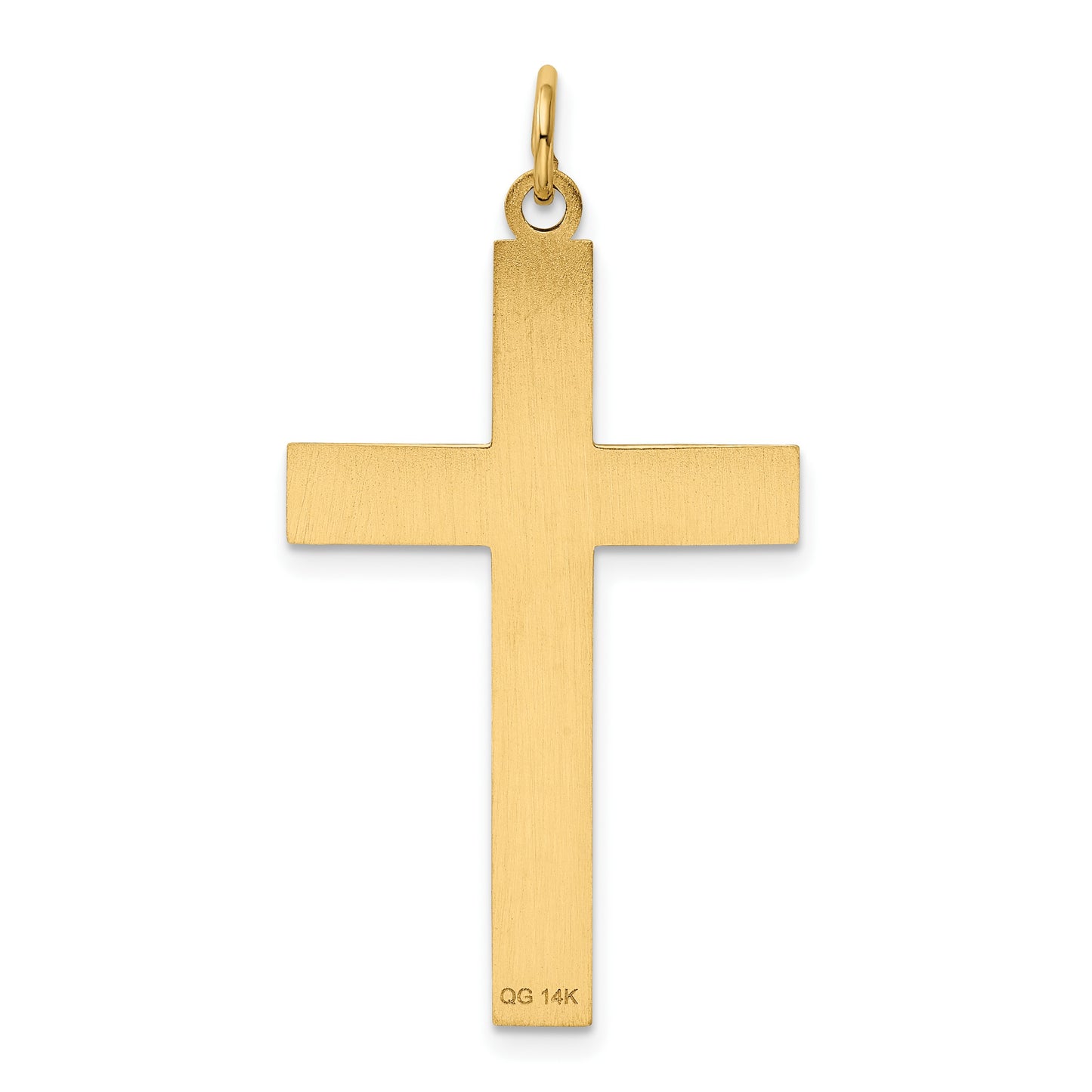 14K Laser Designed Ichthus Cross Charm