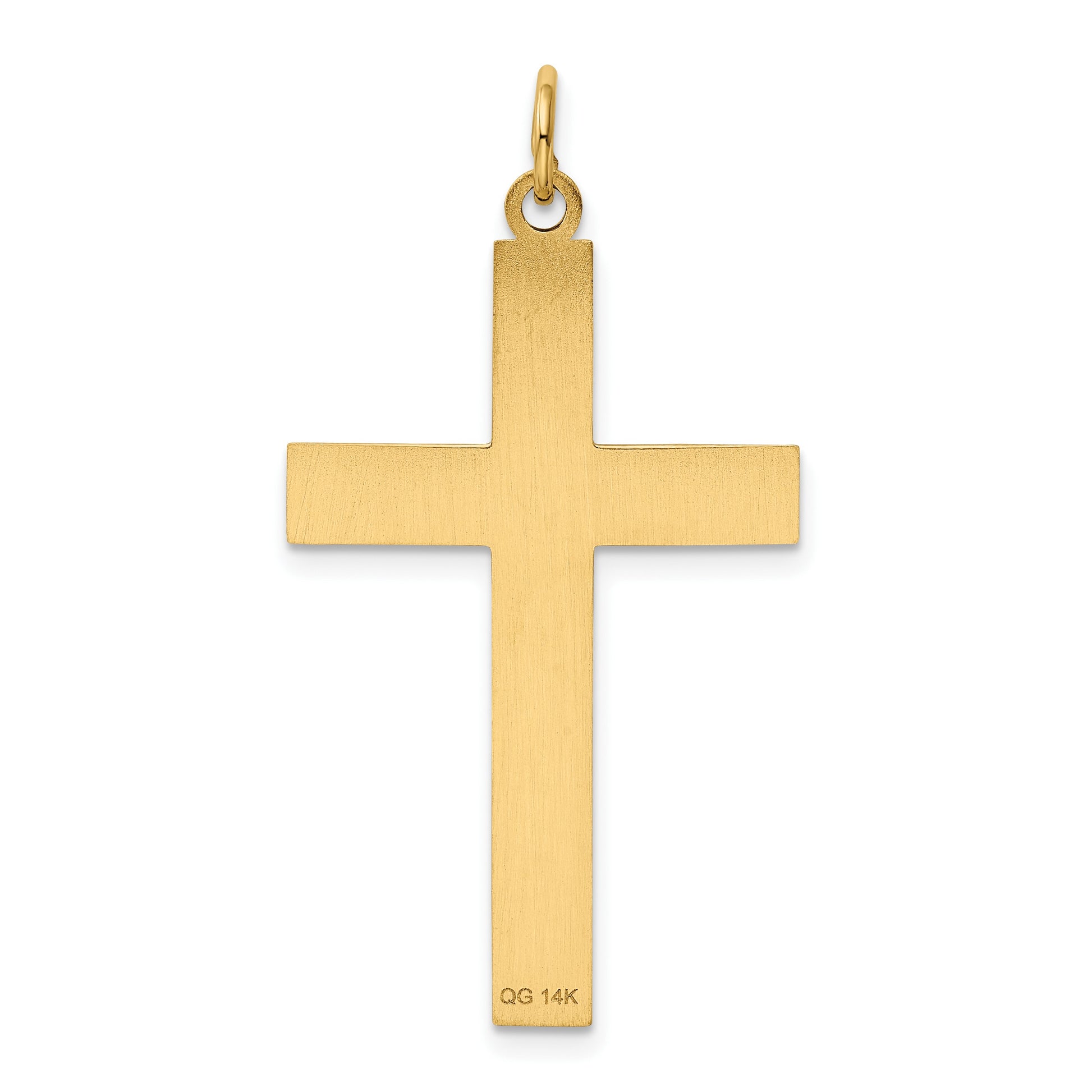 14K Laser Designed Ichthus Cross Charm