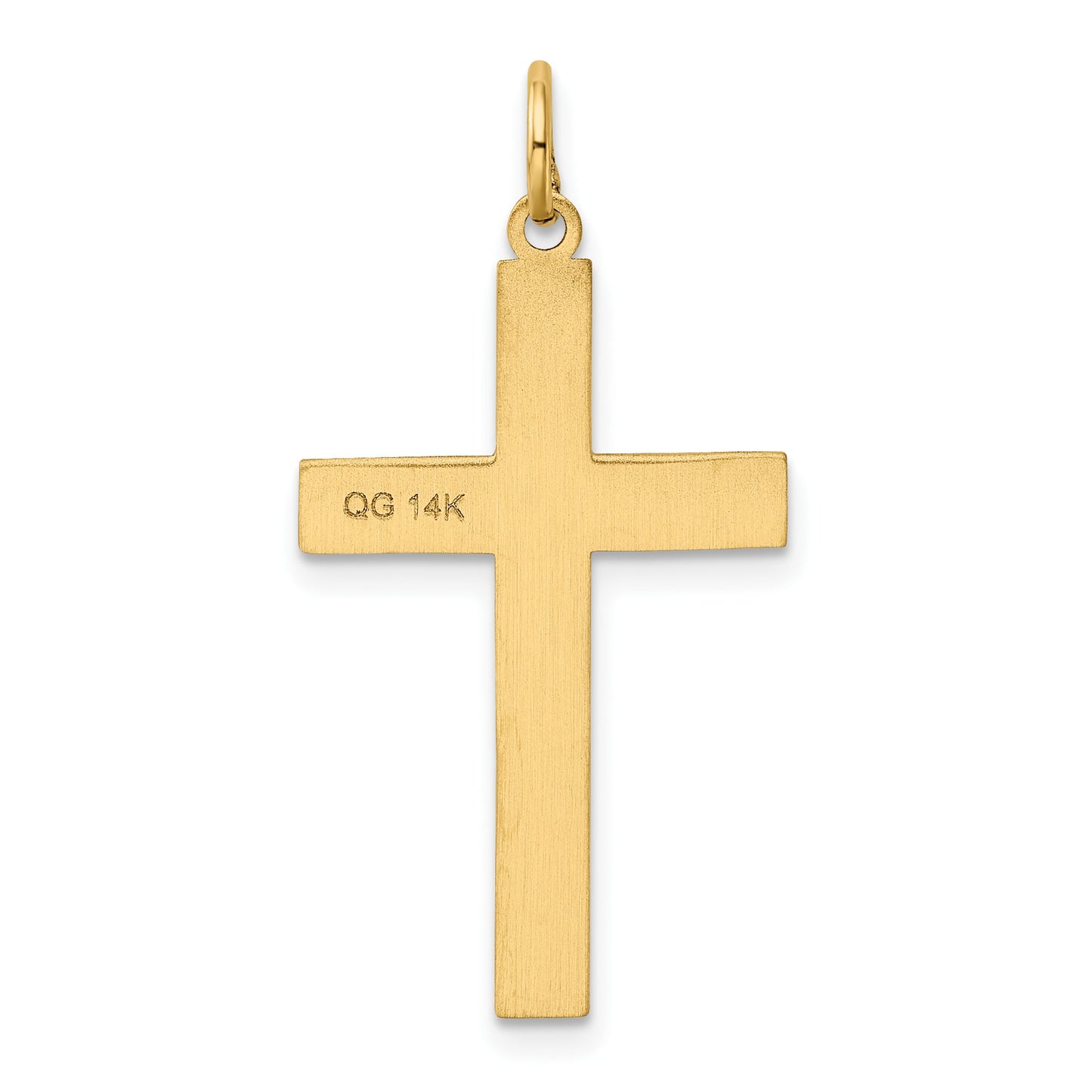 14K Laser Designed Ichthus Cross Charm