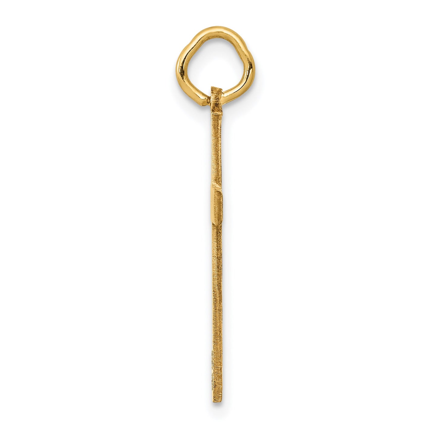 14K Laser Designed Ichthus Cross Charm