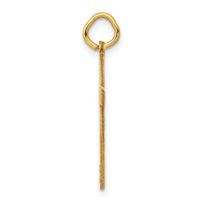 14K Laser Designed Ichthus Cross Charm