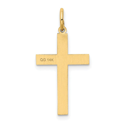 14K Laser Designed Ichthus Cross Charm