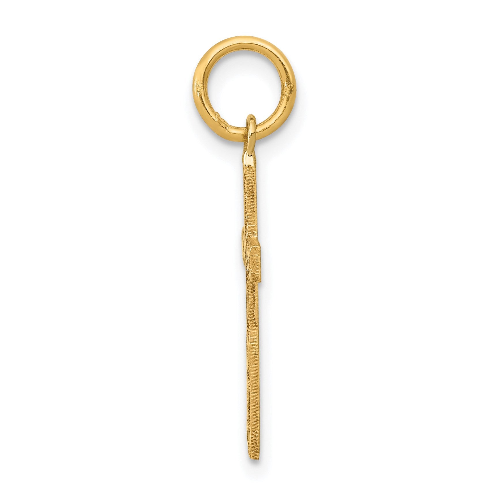 14K Laser Designed Ichthus Cross Charm