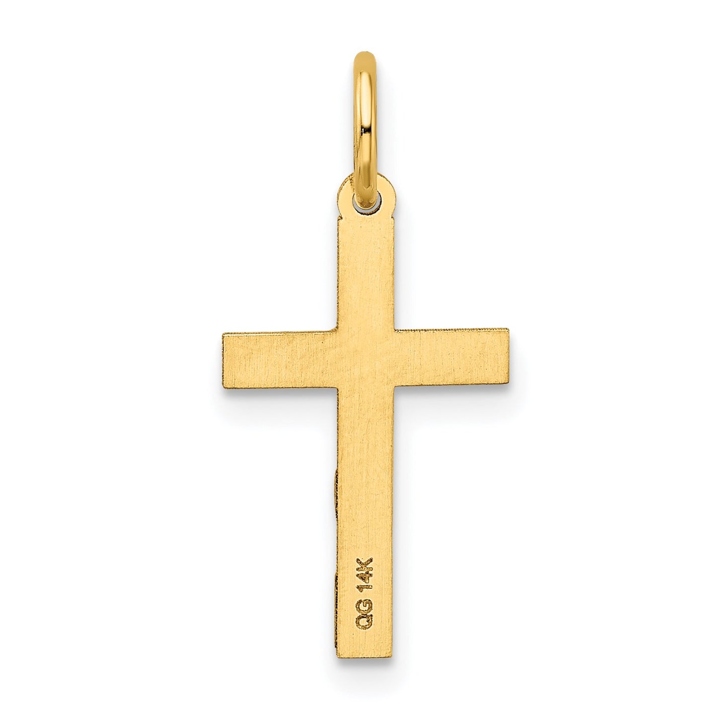 14K Laser Designed Ichthus Cross Charm