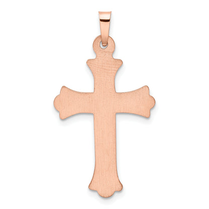 14k Two-tone 1/20 carat Diamond Cross Pendant