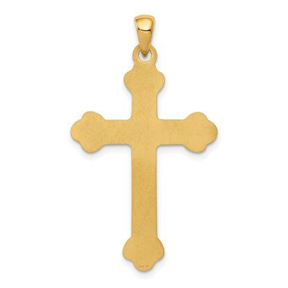 14k Budded Cross Pendant