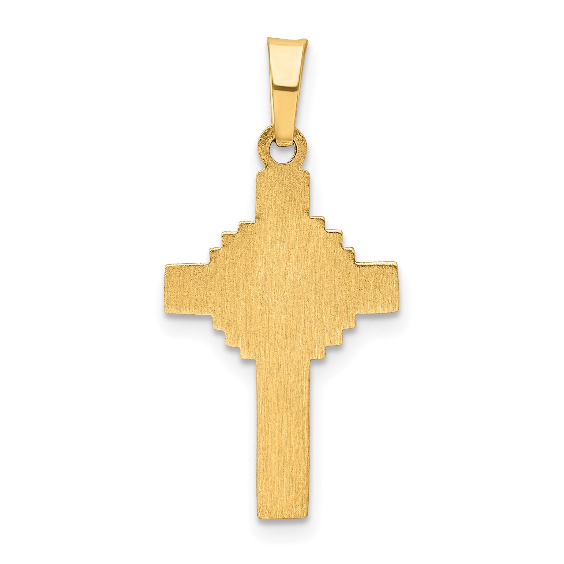 14k Polished Celtic Iona Cross Pendant