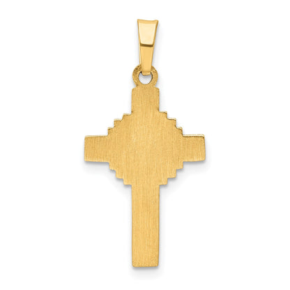 14k Polished Celtic Iona Cross Pendant