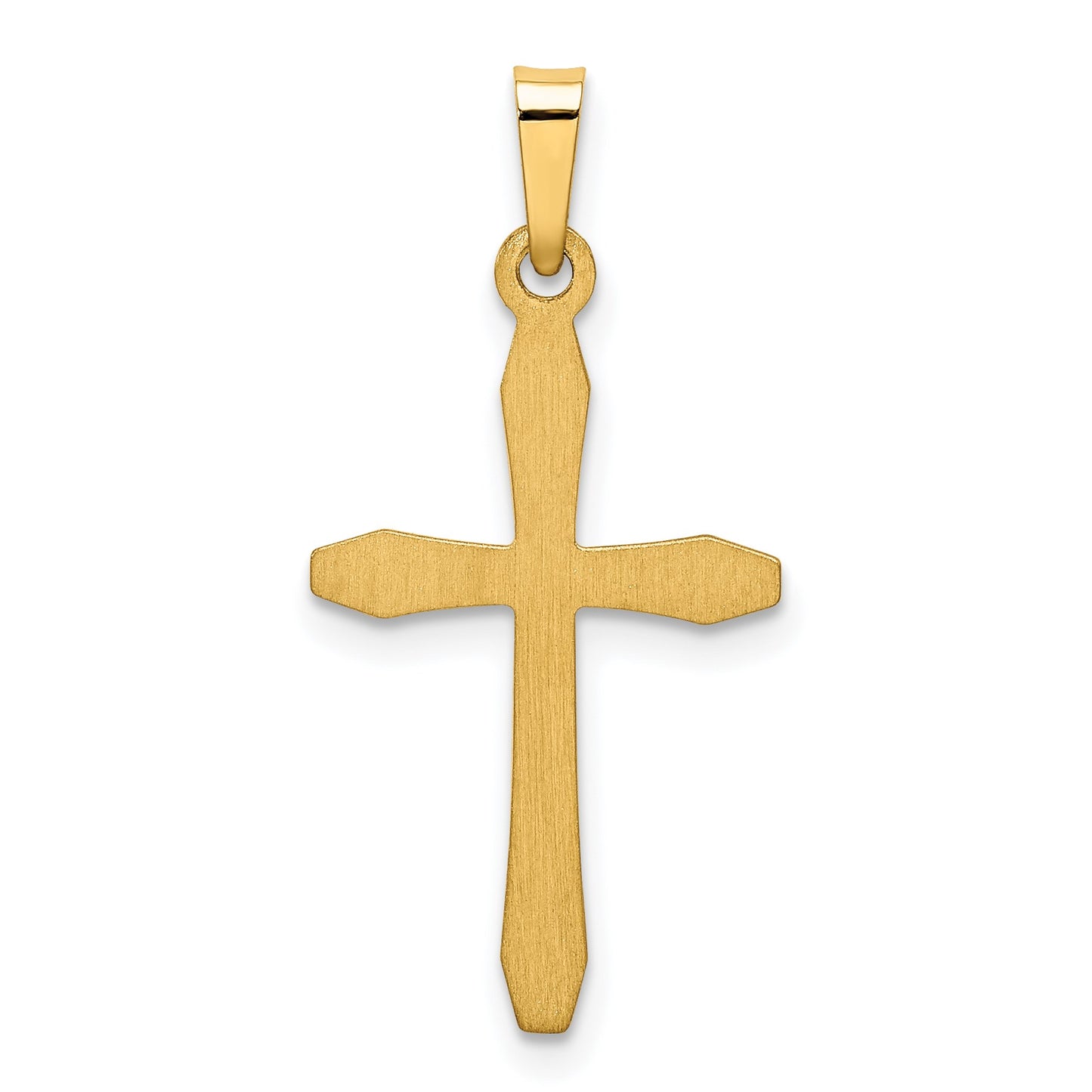 14k Polished Passion Cross Pendant