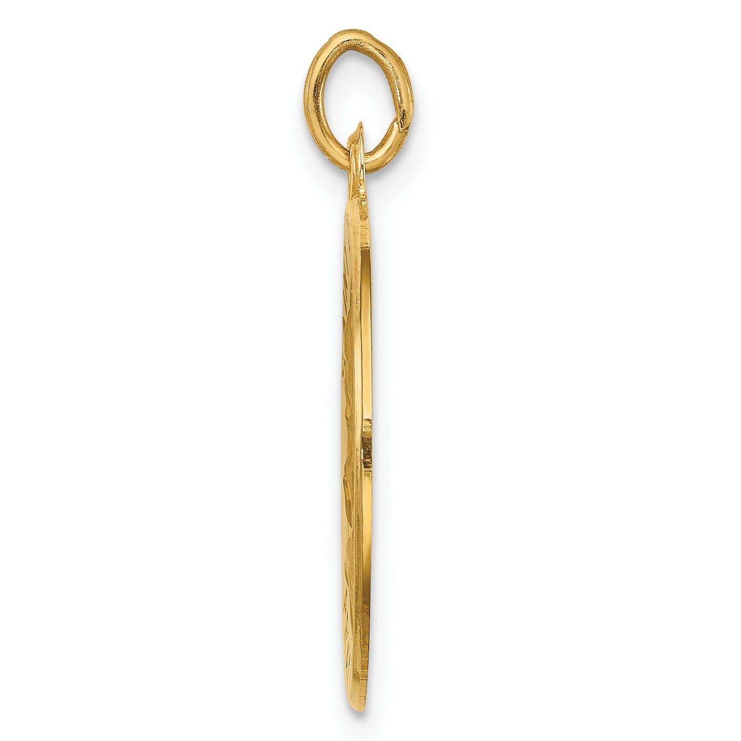 14k Polished and Satin Solid Small Round St. Joseph Medal Pendant