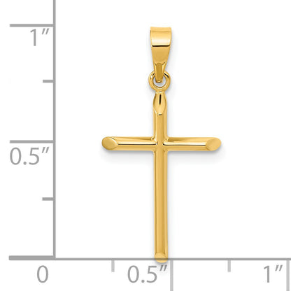 14K Polished Cross Pendant