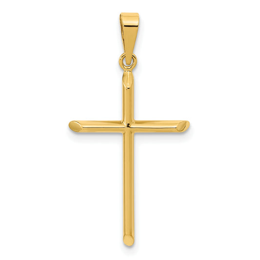14K Polished Cross Pendant