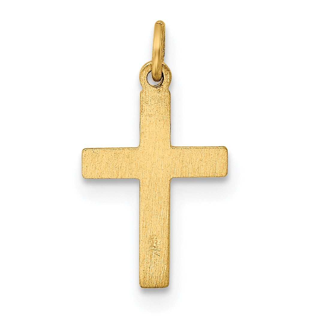 14k Small Cross Charm