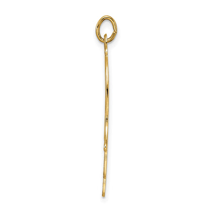 14k Polished Solid Filigree Hamsa Pendant