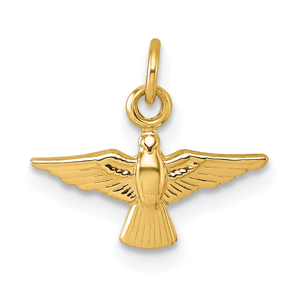 14k Polished Dove Pendant