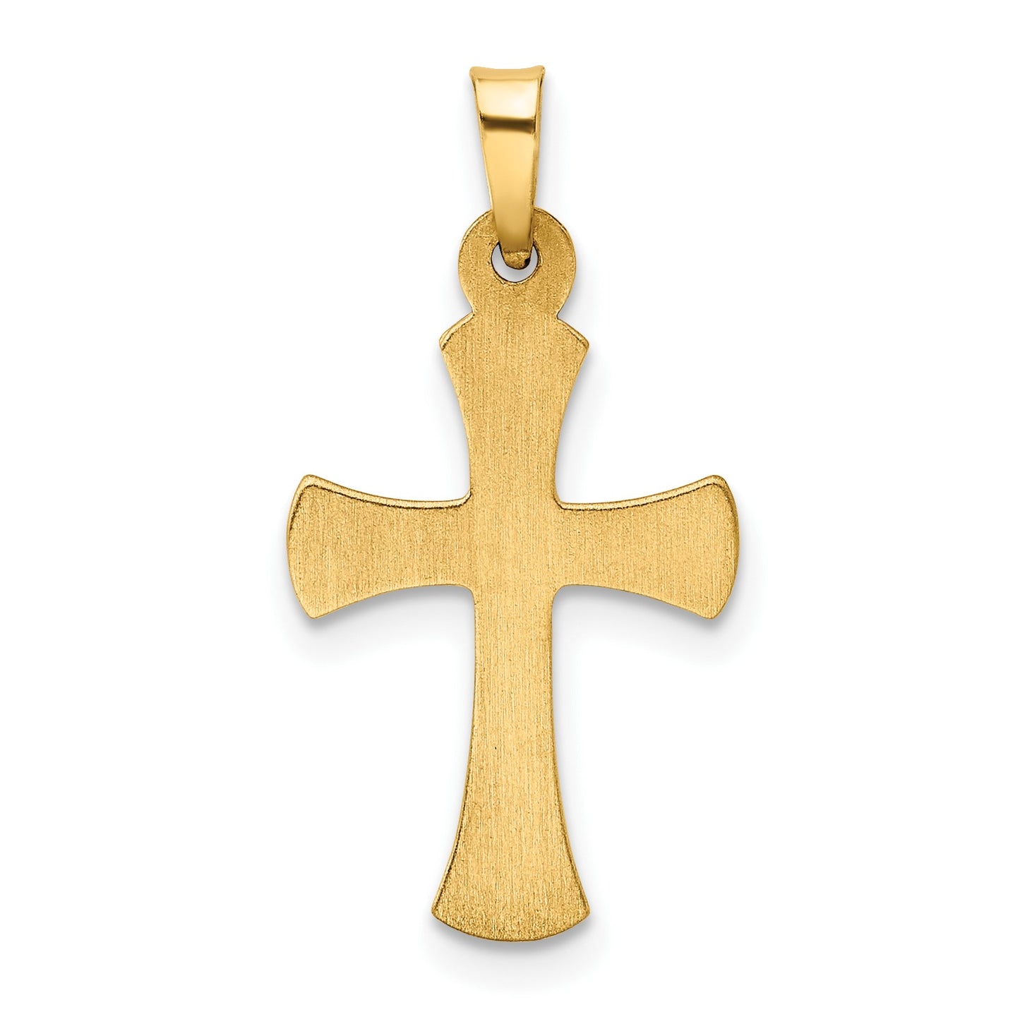 14k Hollow Cross Pendant
