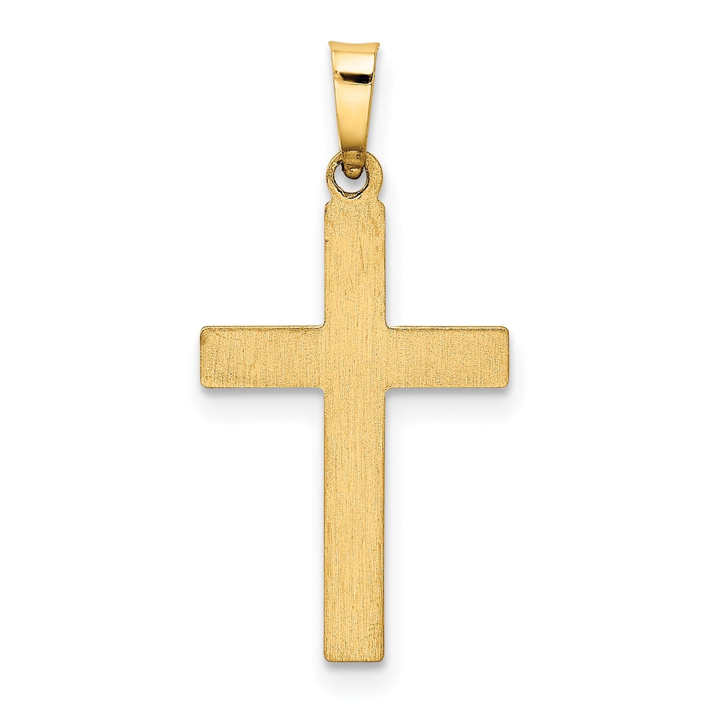 14k Hollow Cross Pendant