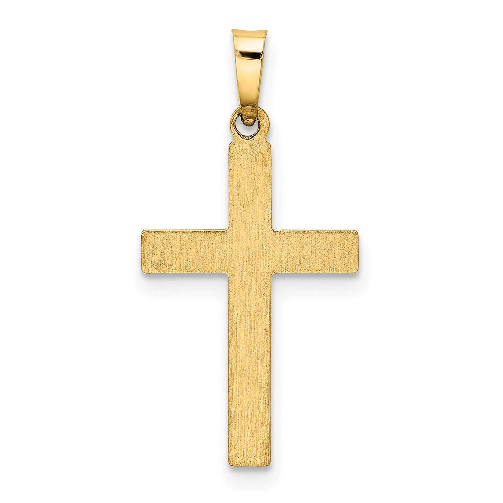 14k Hollow Cross Pendant