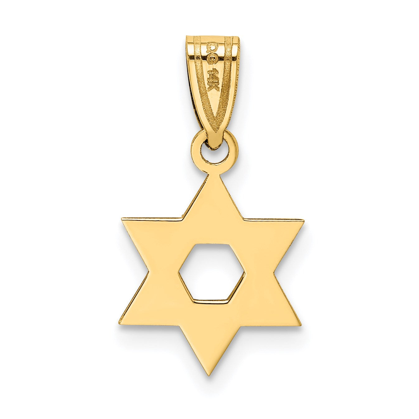 14k Star of David Pendant