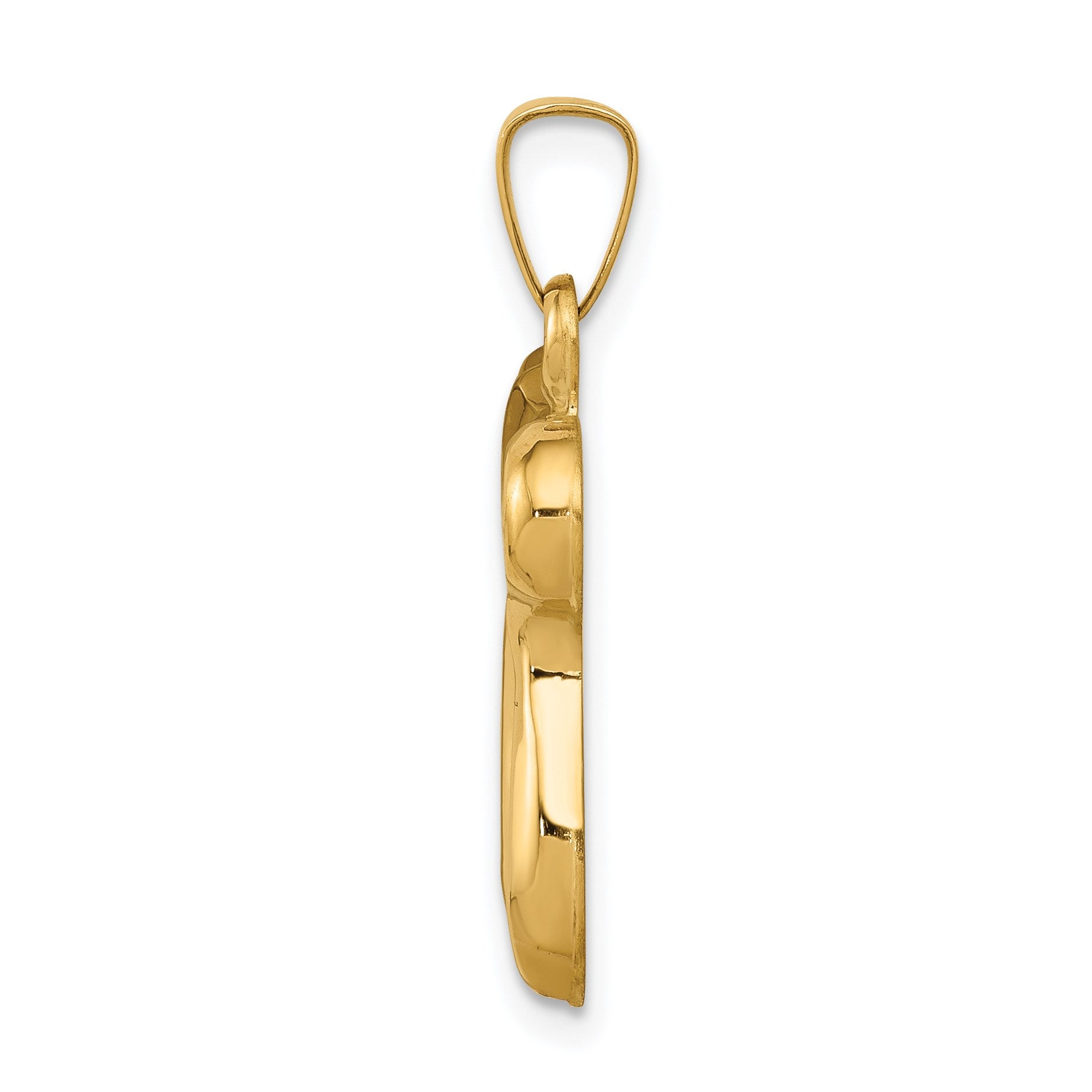 14K Polished Chai Pendant