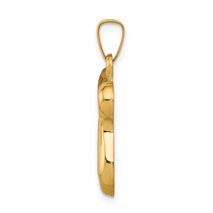 14K Polished Chai Pendant