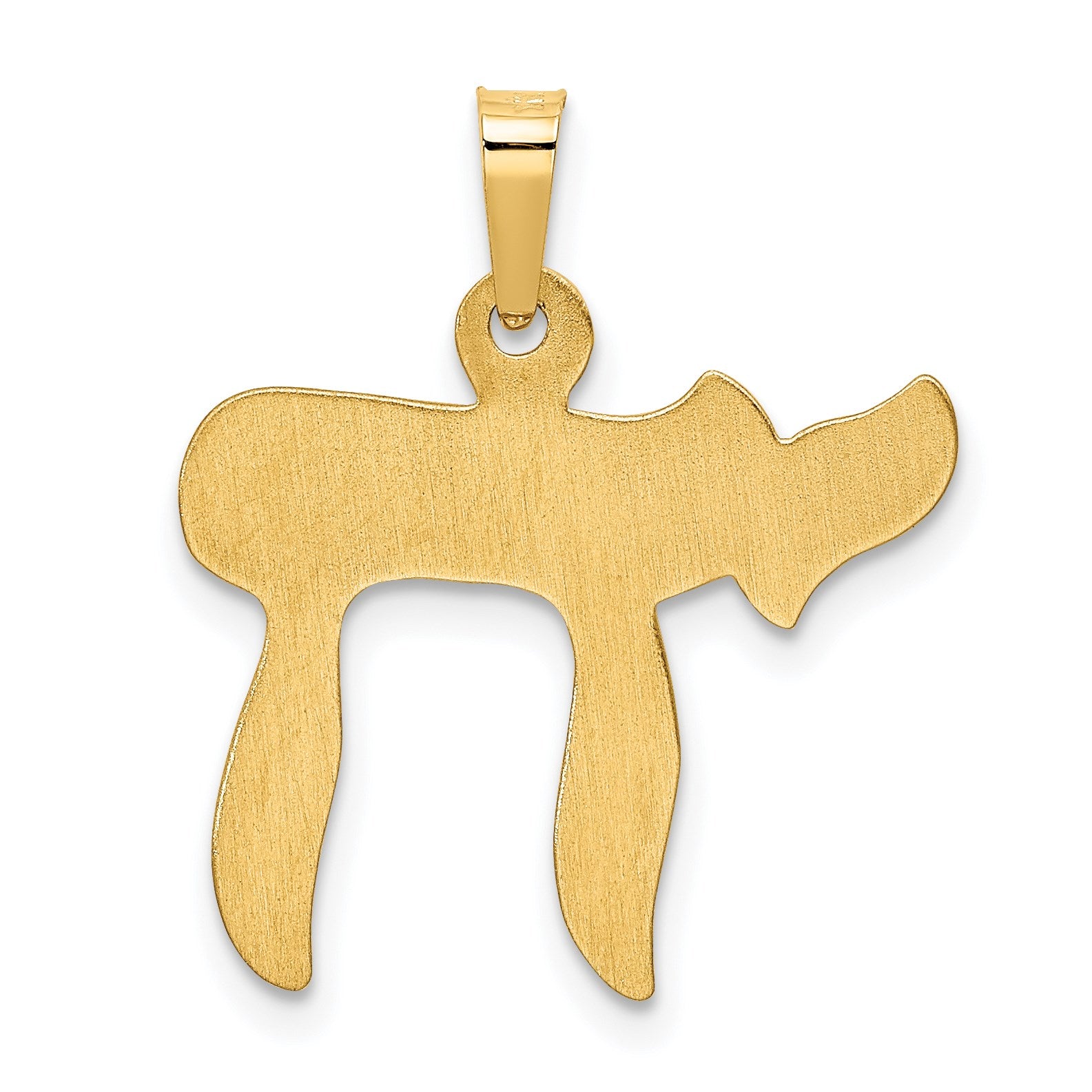 14K Polished Chai Pendant