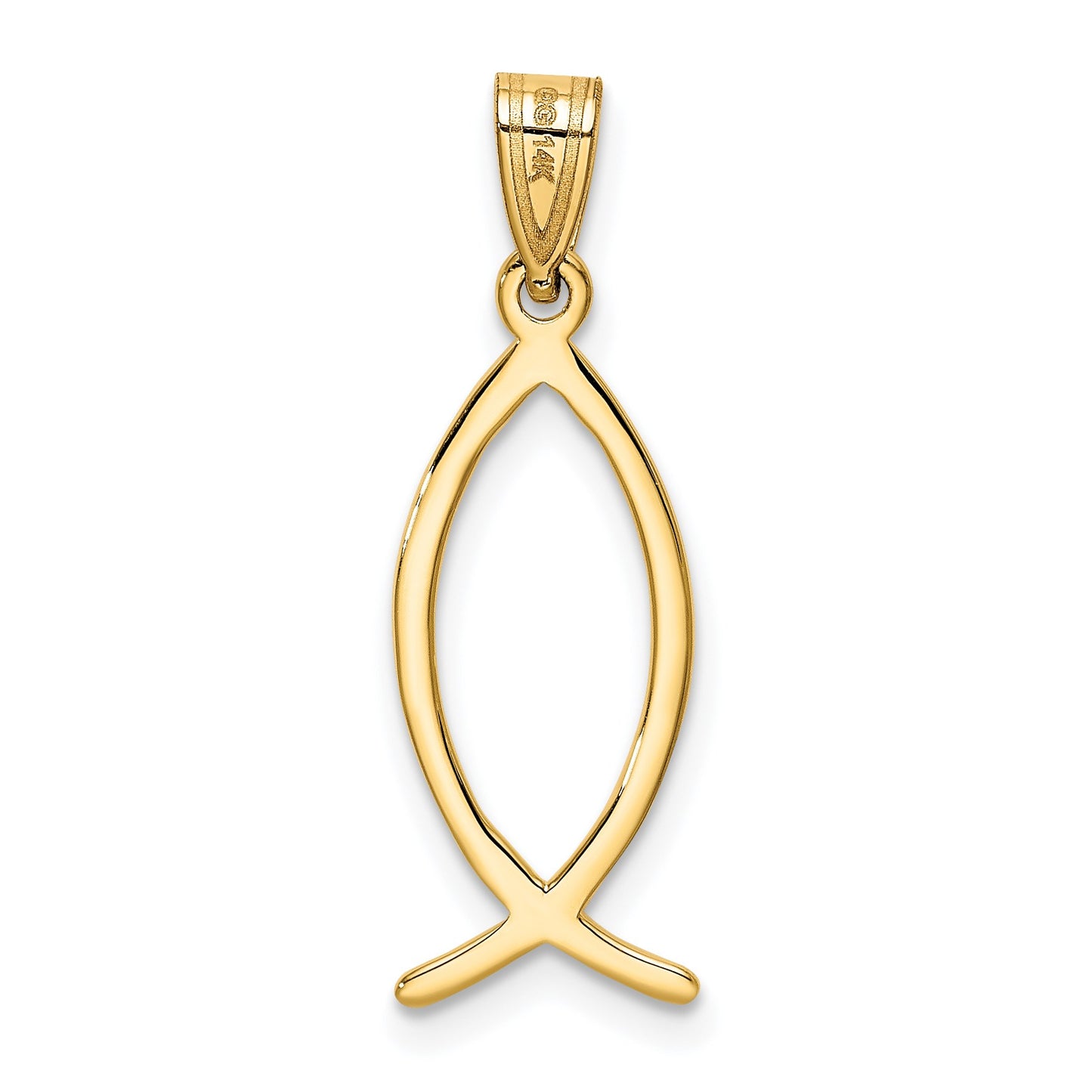 14k Ichthus Fish Charm