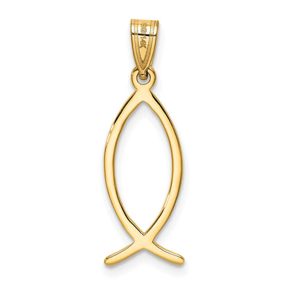 14k Ichthus Fish Charm