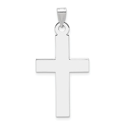 14k White Gold Cross Pendant