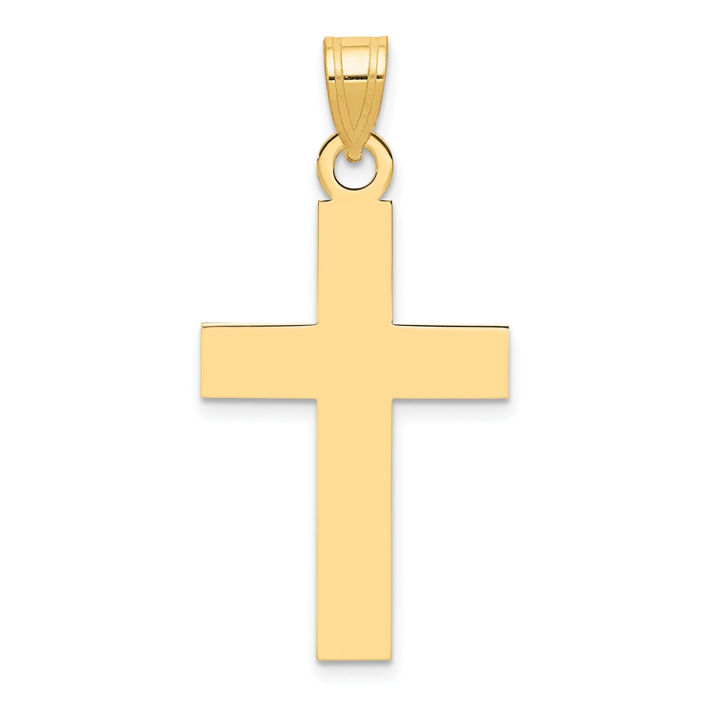 14k Polished Cross Charm