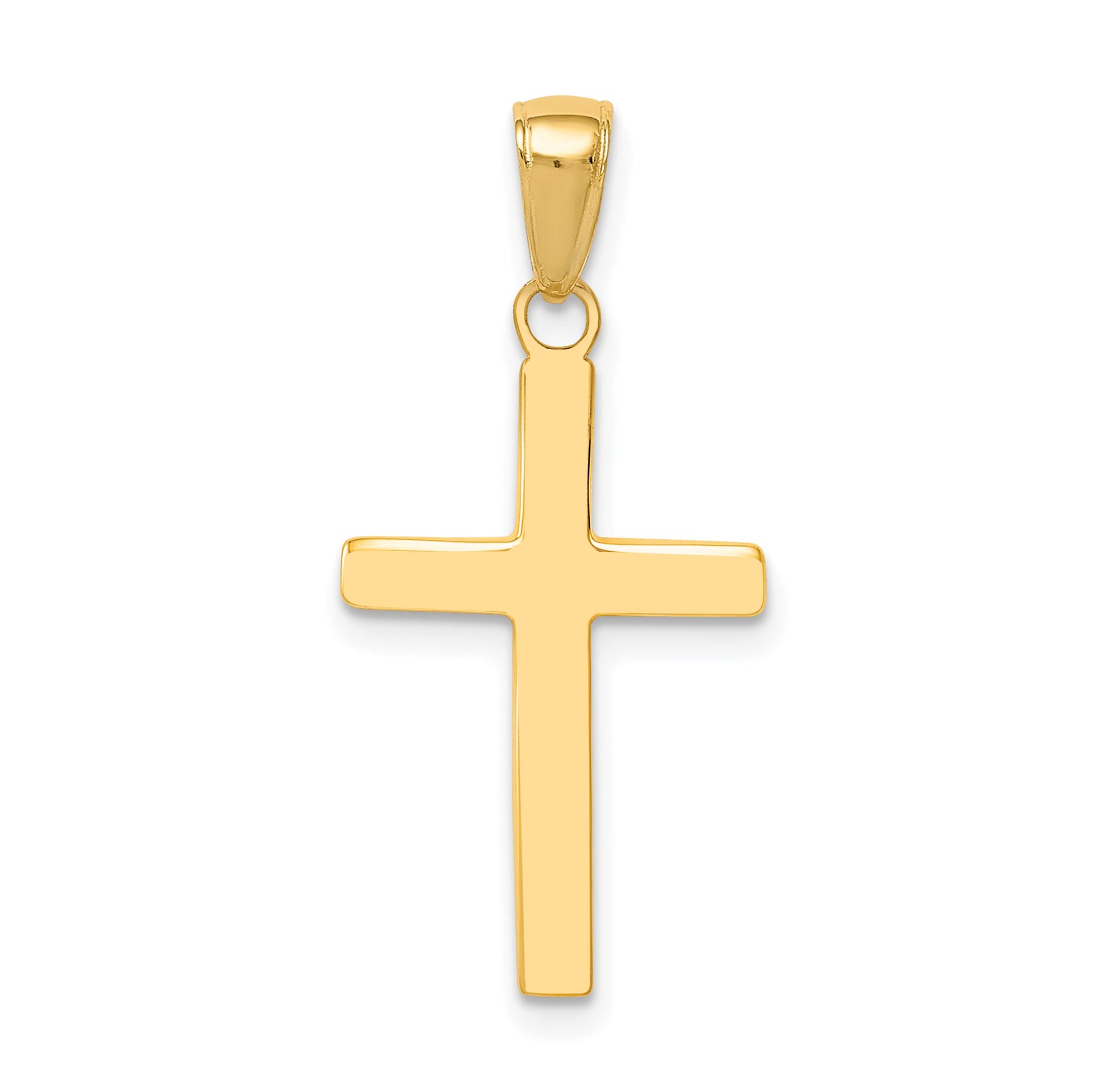 14k Polished Cross Charm