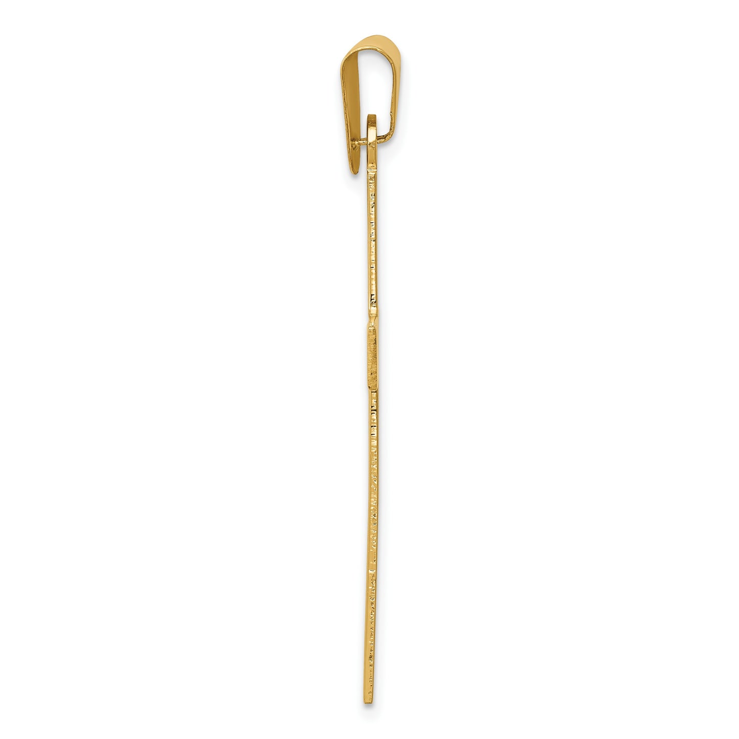 14k Polished Cross Pendant