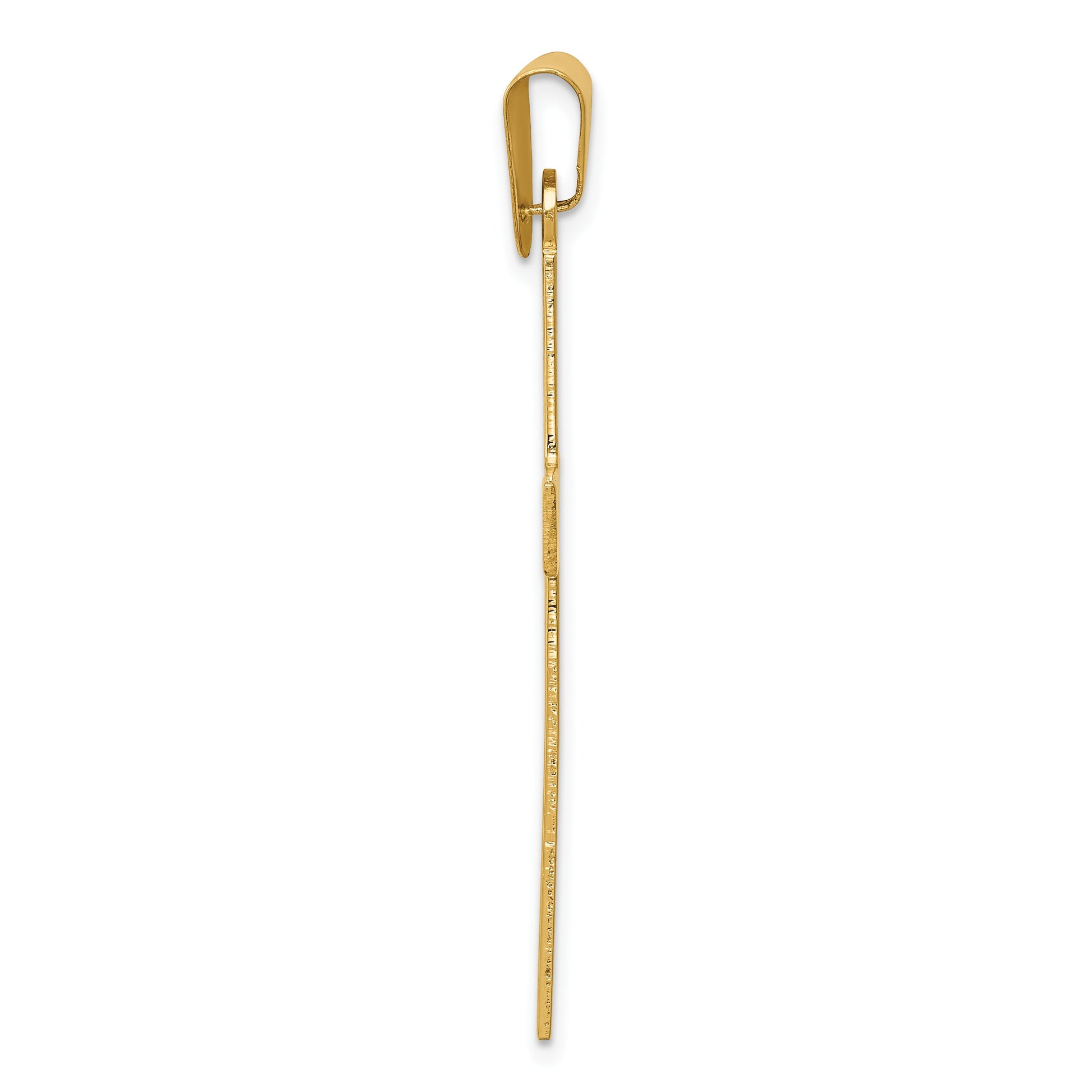 14k Polished Cross Pendant