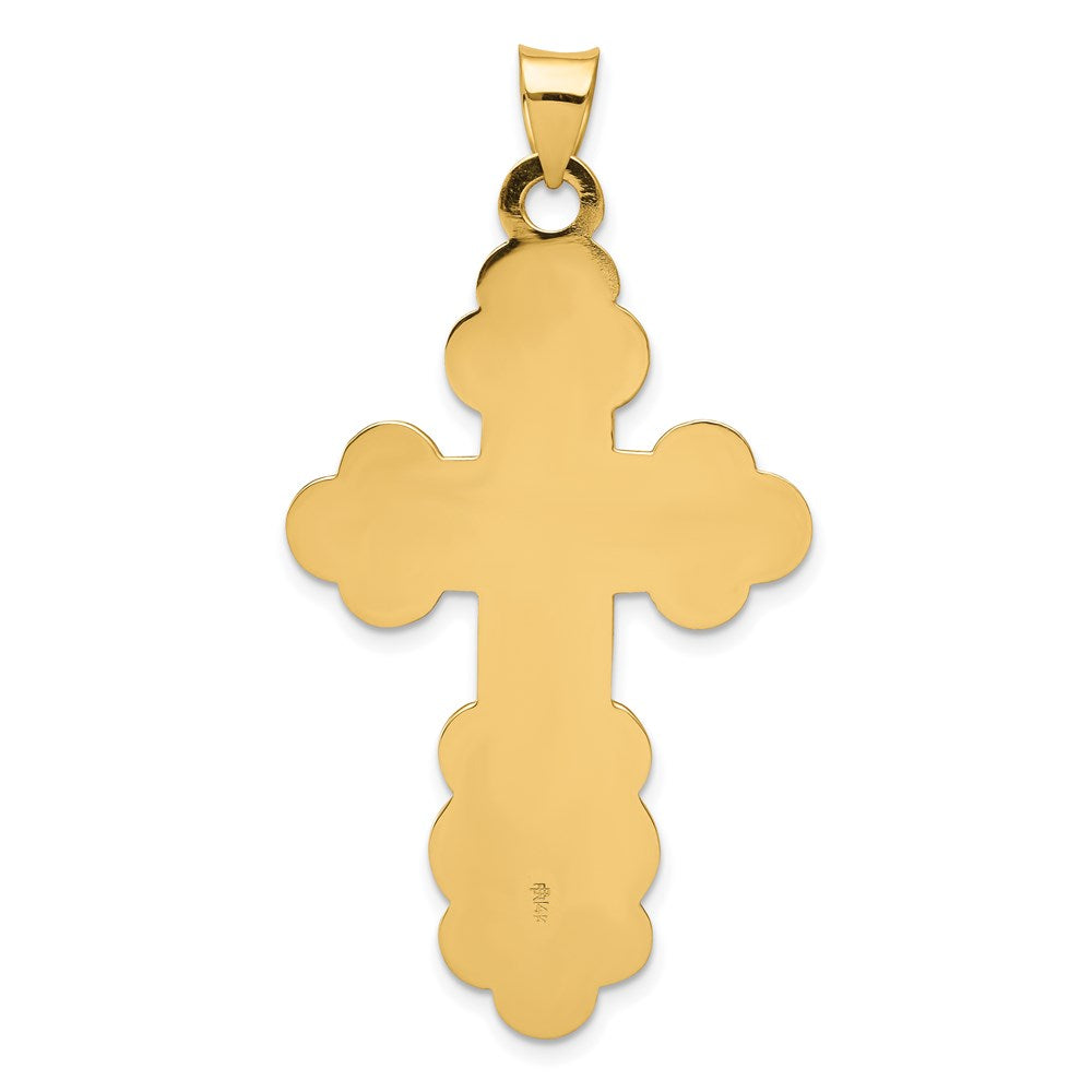 14k Eastern Orthodox Cross Pendant