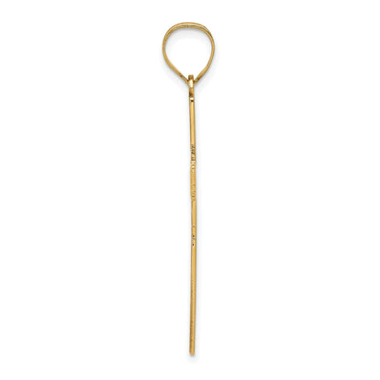 14K Laser Designed Cross Pendant