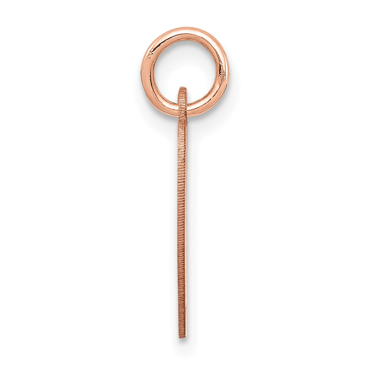 14k Rose Gold Plain .011 Gauge Engraveable Heart 15x14mm Disc Charm