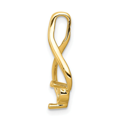 14k Holds 4mm Stone Fancy Slide Mounting Fits up to 2mm Regular/5mm Fancy or Reversible Omega